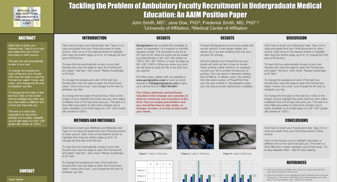 Tackling the Problem of Ambulatory Faculty Recruitment in Undergraduate Medical Education: An AAIM Position Paper